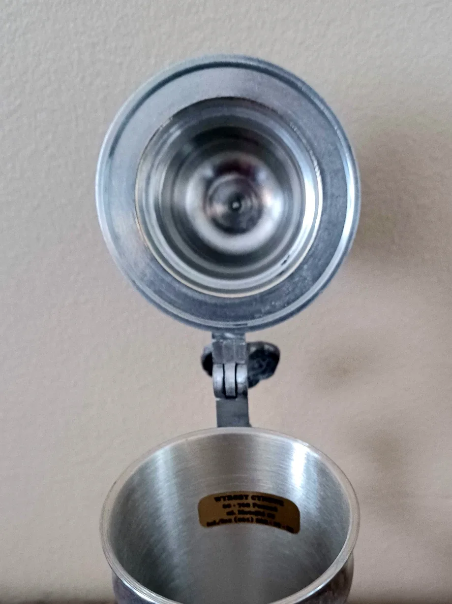 Vtg.Unique Pewter German Beer Stein image indicator(7)