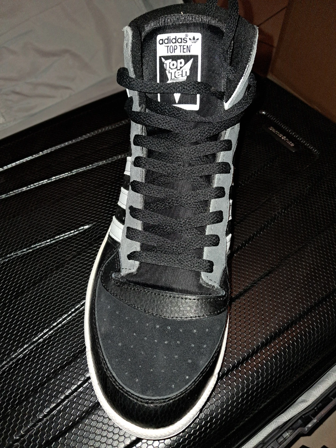 Adidas Top Ten Hi Black/White Sneakers - photo 3