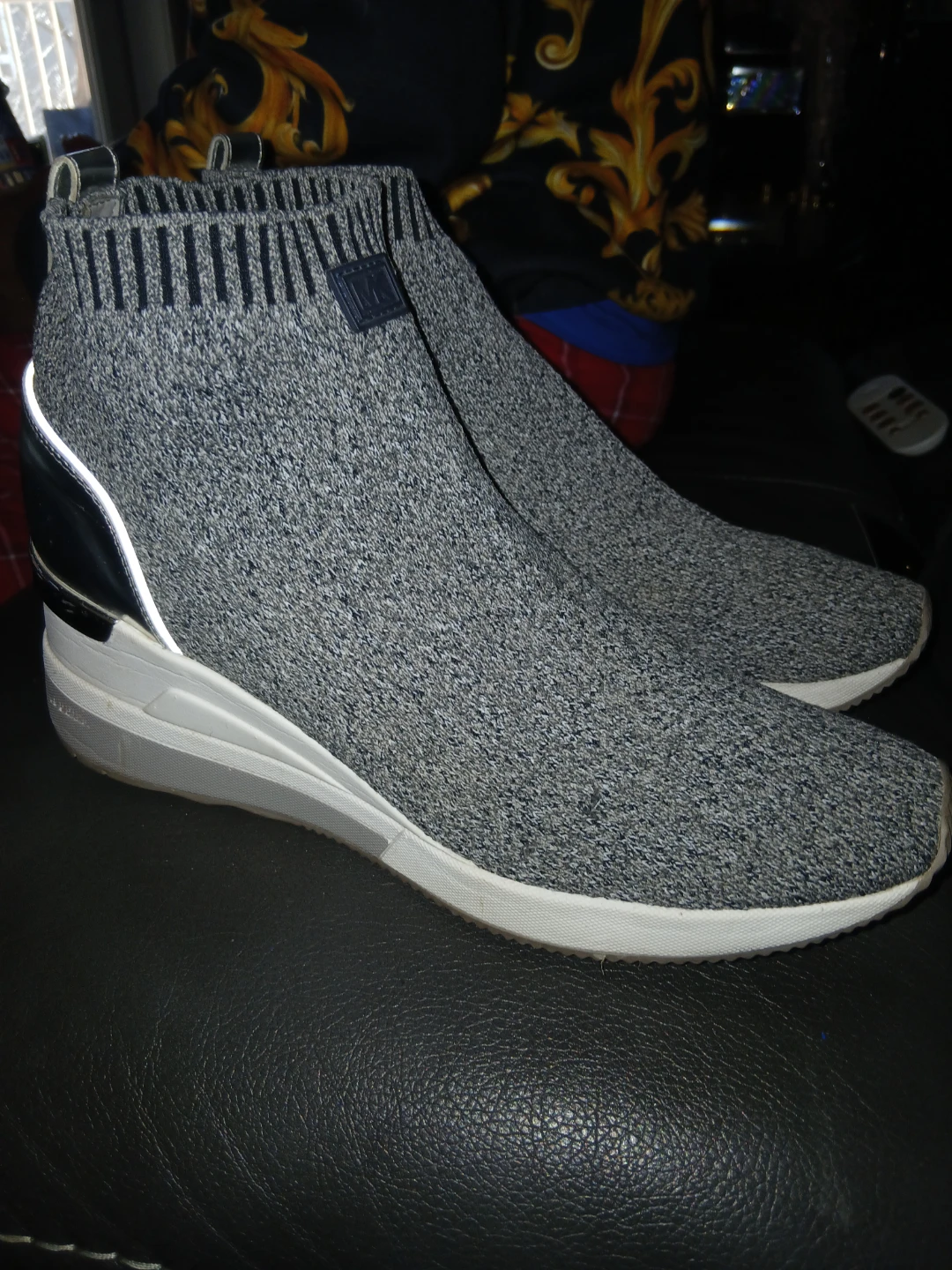 Michael Kors Grey Knit Sock Sneakers