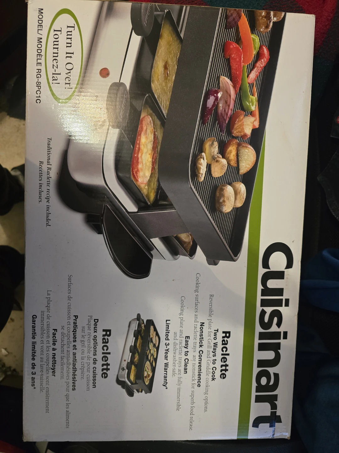 Cuisinart RG-8 Grill and Raclette Set