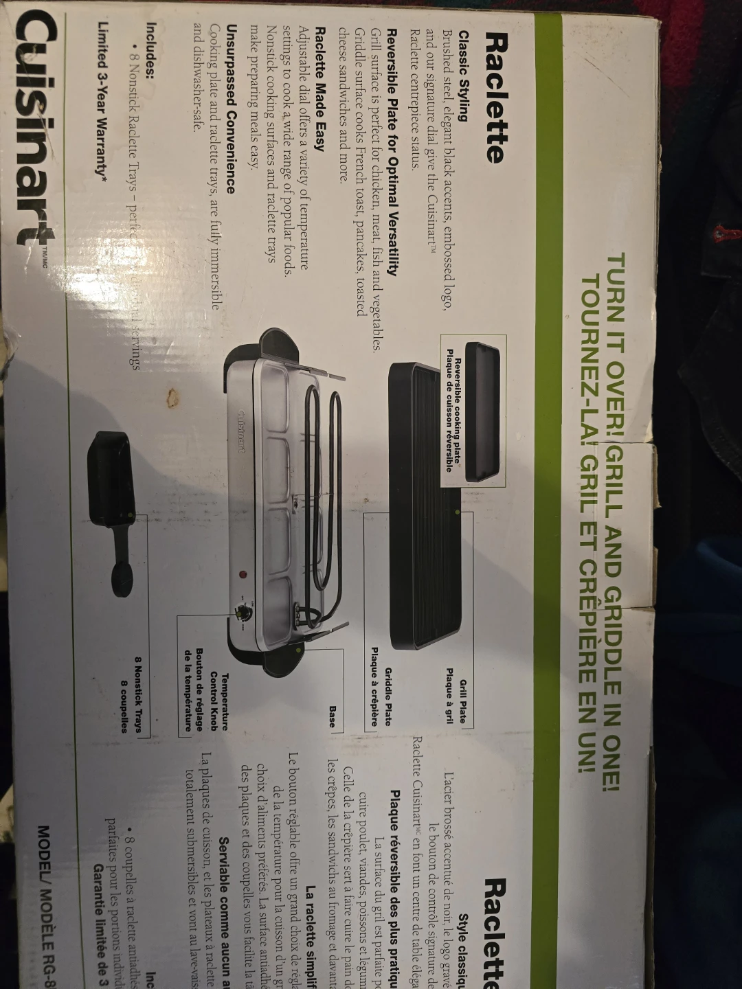 Cuisinart RG-8 Grill and Raclette Set - photo 2