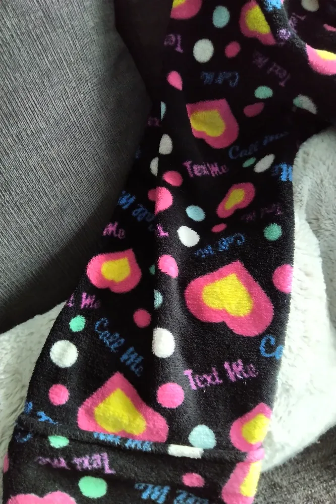 Hotel Spa Collection Robe - Black with Hearts image indicator(4)