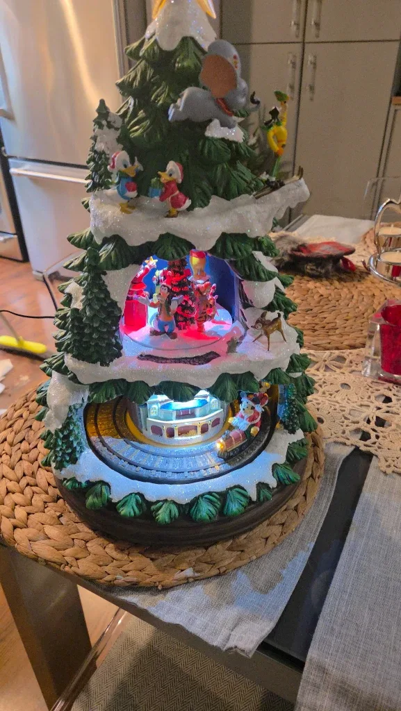 Disney Christmas Tree Musical Figurine