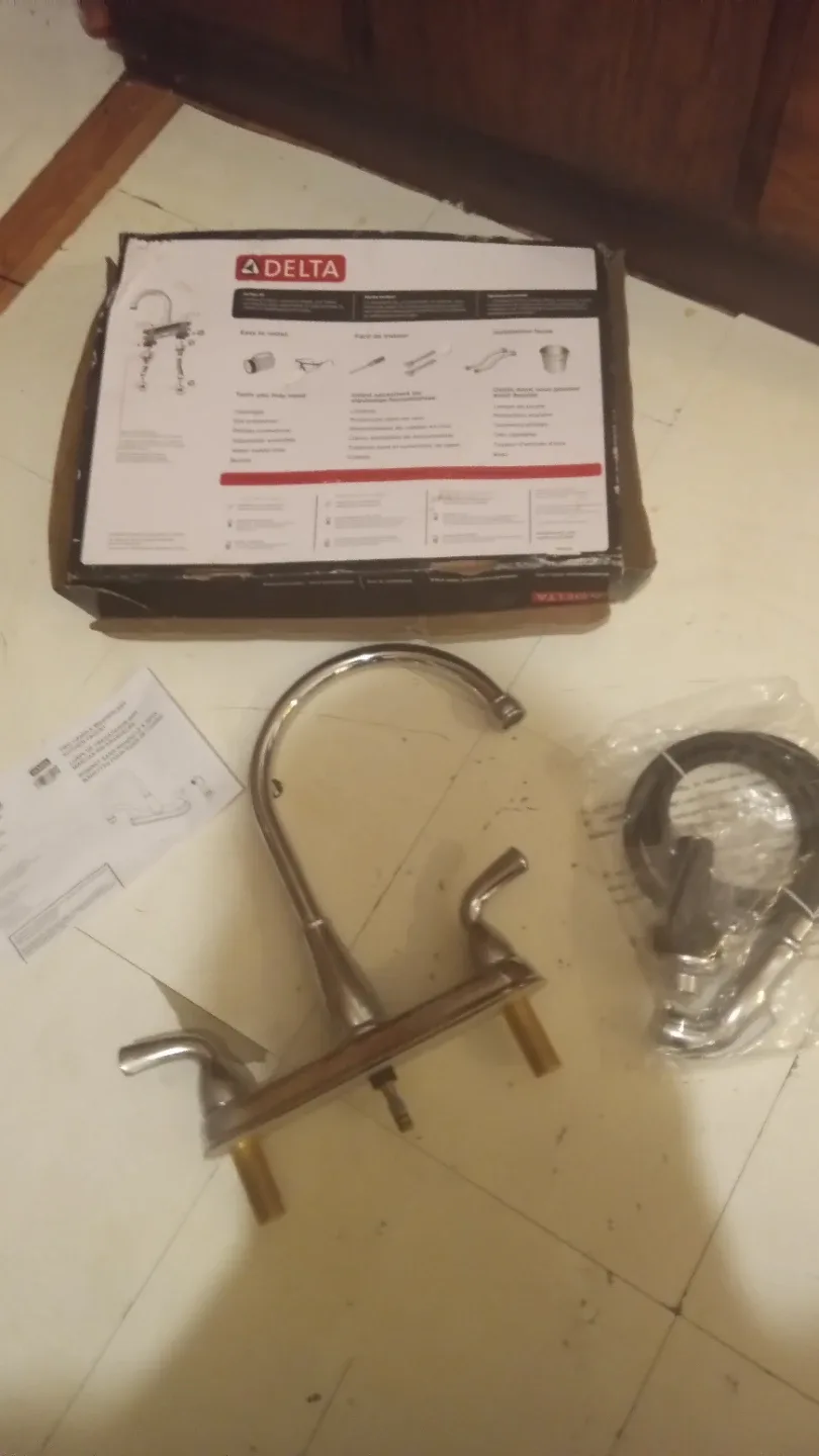 Delta Foundations Bathroom Faucet - New in Box! #cleanout