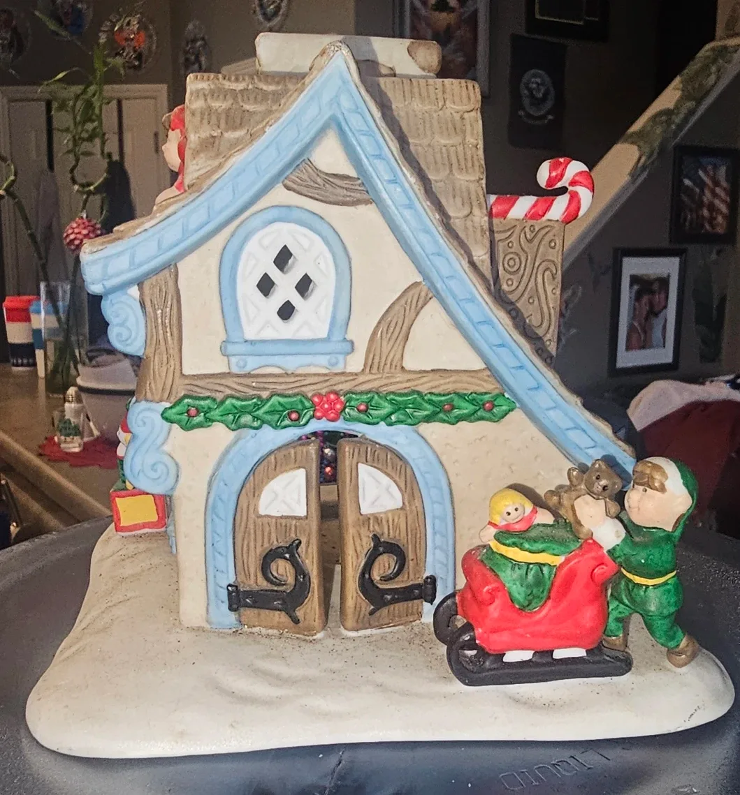 Partylite Christmas House Figurine