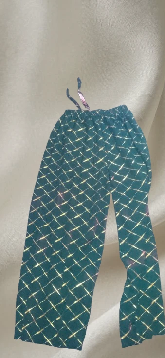New Diamond Pattern Wide Leg Pants
