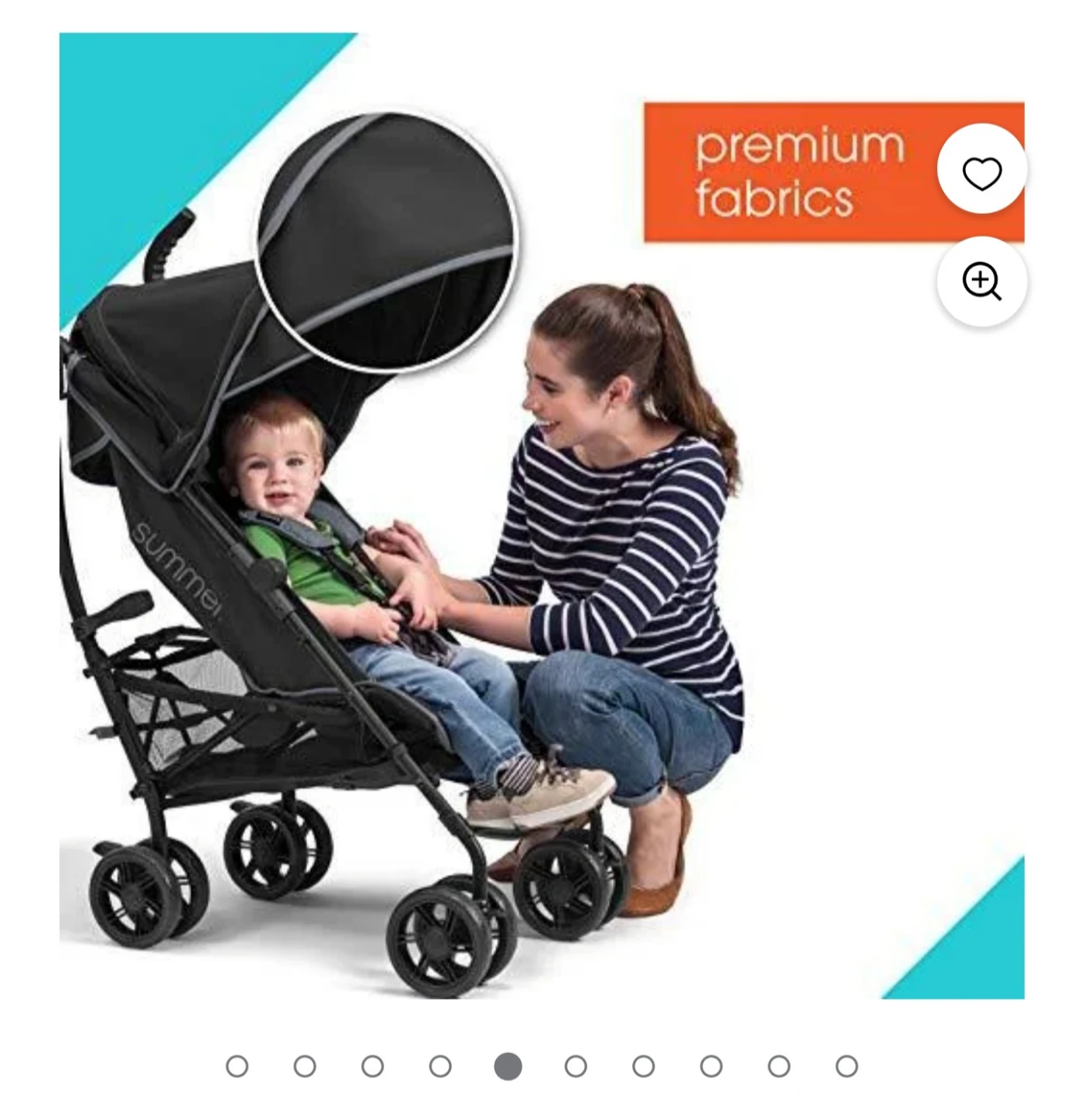 Summer Infant 3Dlite+ Convenience Stroller - Matte Black - photo 5
