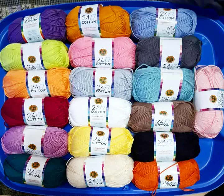 24/7 Cotton Yarn- Assorted Colours