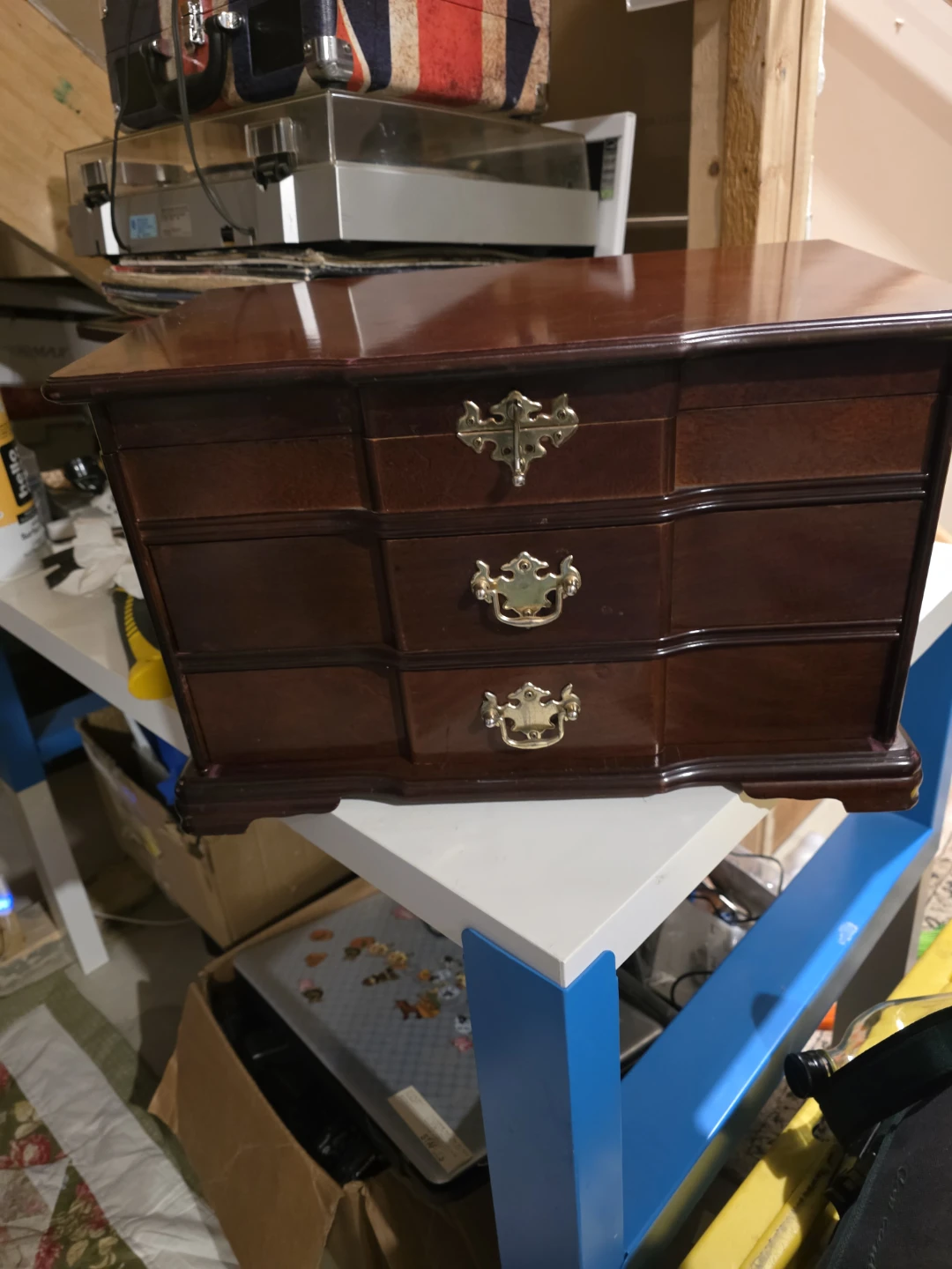 Wooden Jewellery Box with Drawers