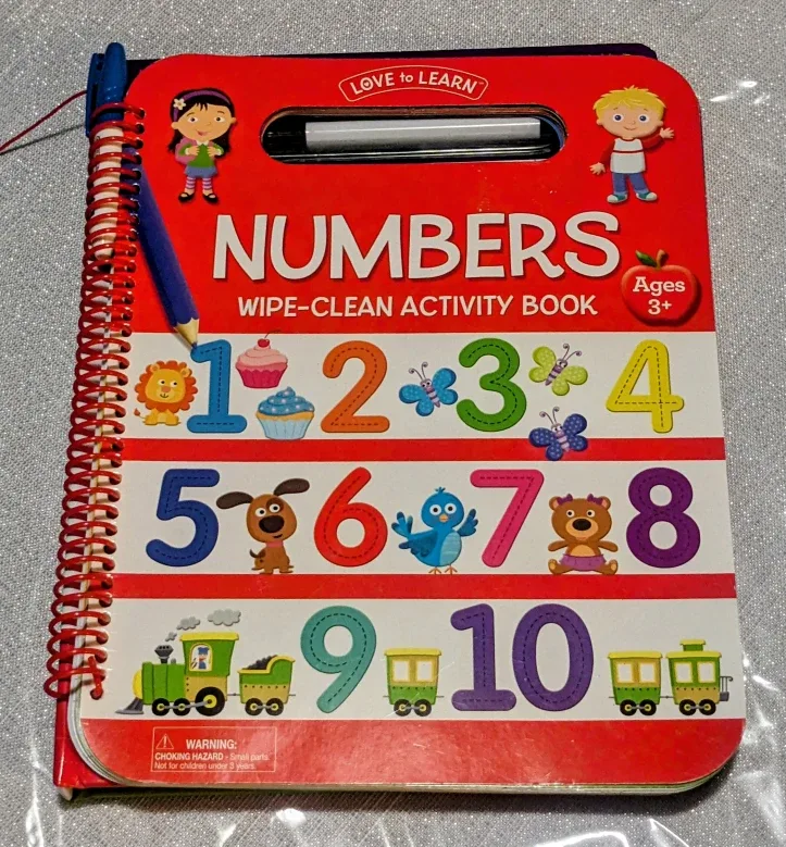 Love to Learn Numbers Wipe-Clean Activity Book Ages 3+