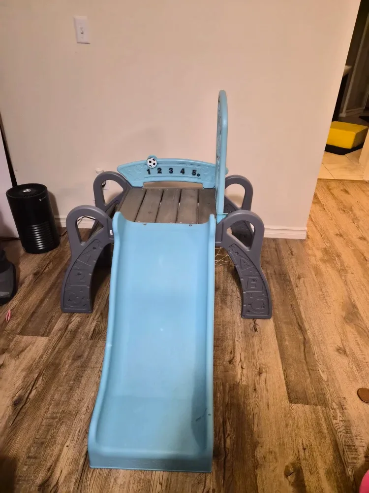 Kids Slide with Basketball Net image indicator(2)