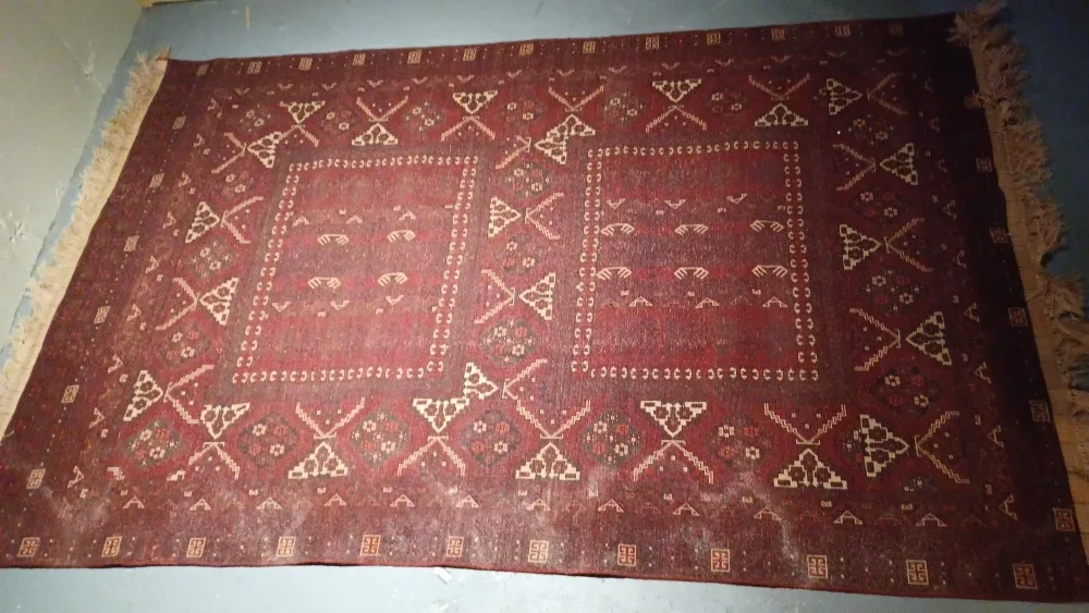Red Afghan Rug