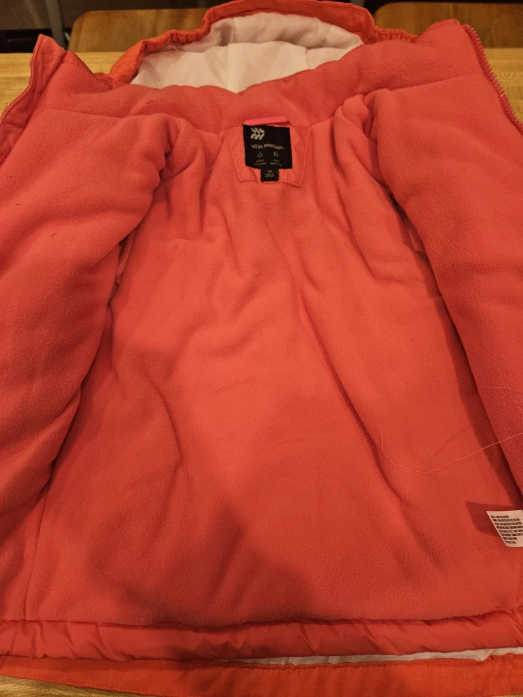 All in Motion Kids' Orange Puffer Jacket XS - photo 4