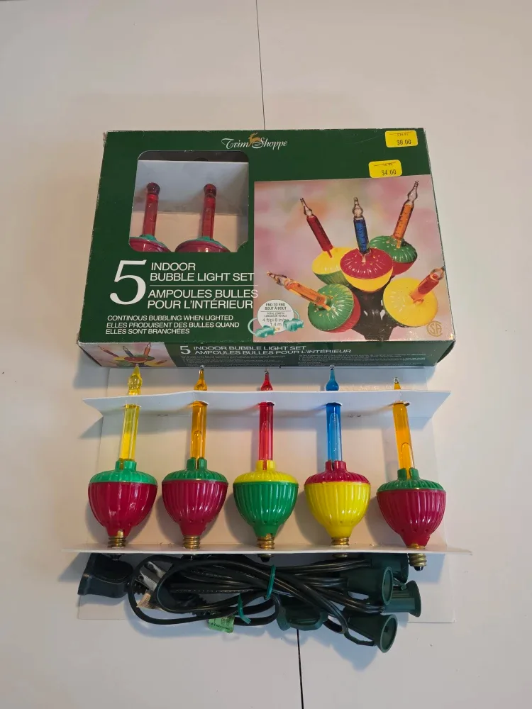 Trim Shoppe 5 Vintage Indoor Bubble Light Set
