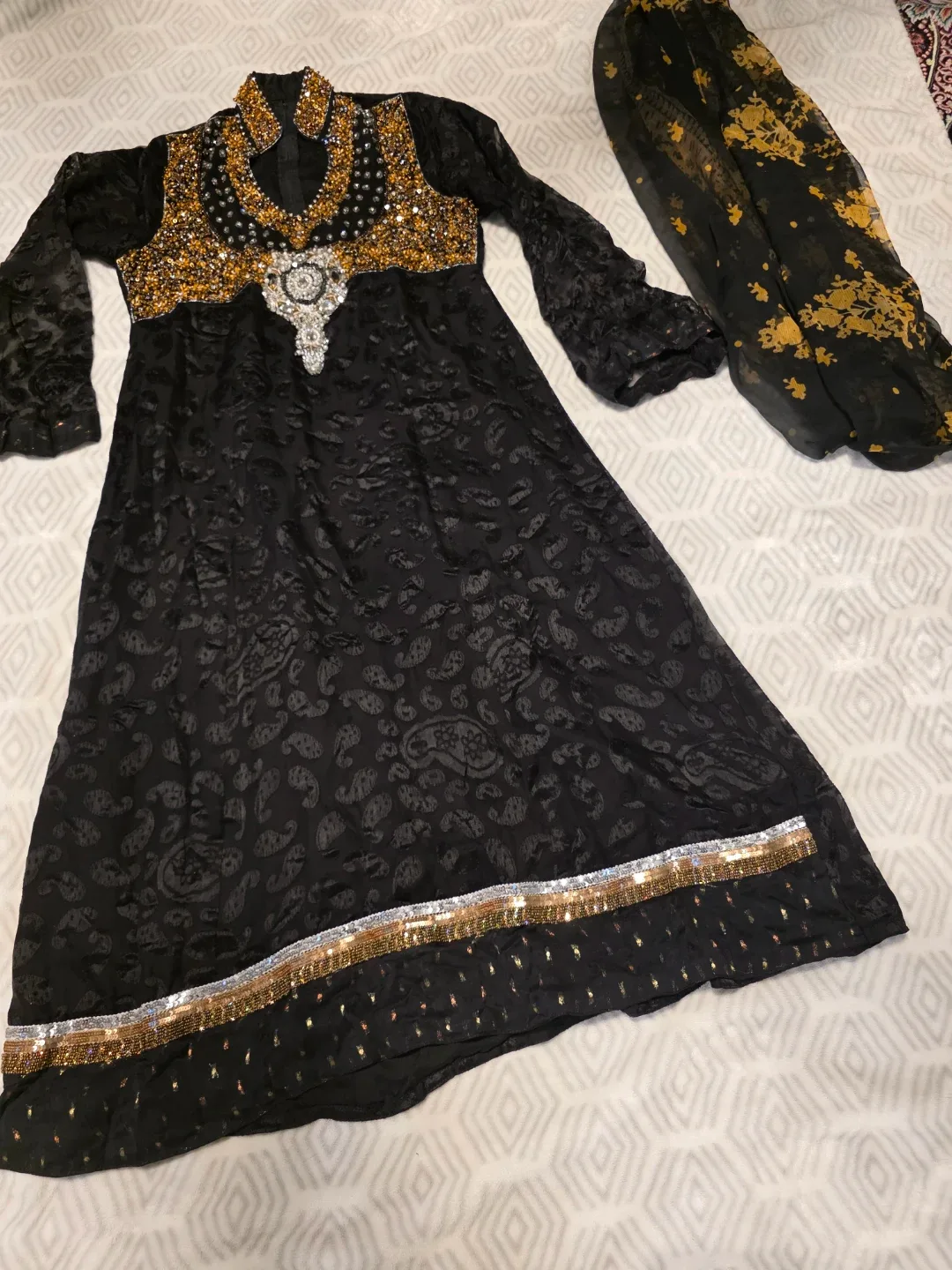 Party Dress with Shawl image indicator(2)