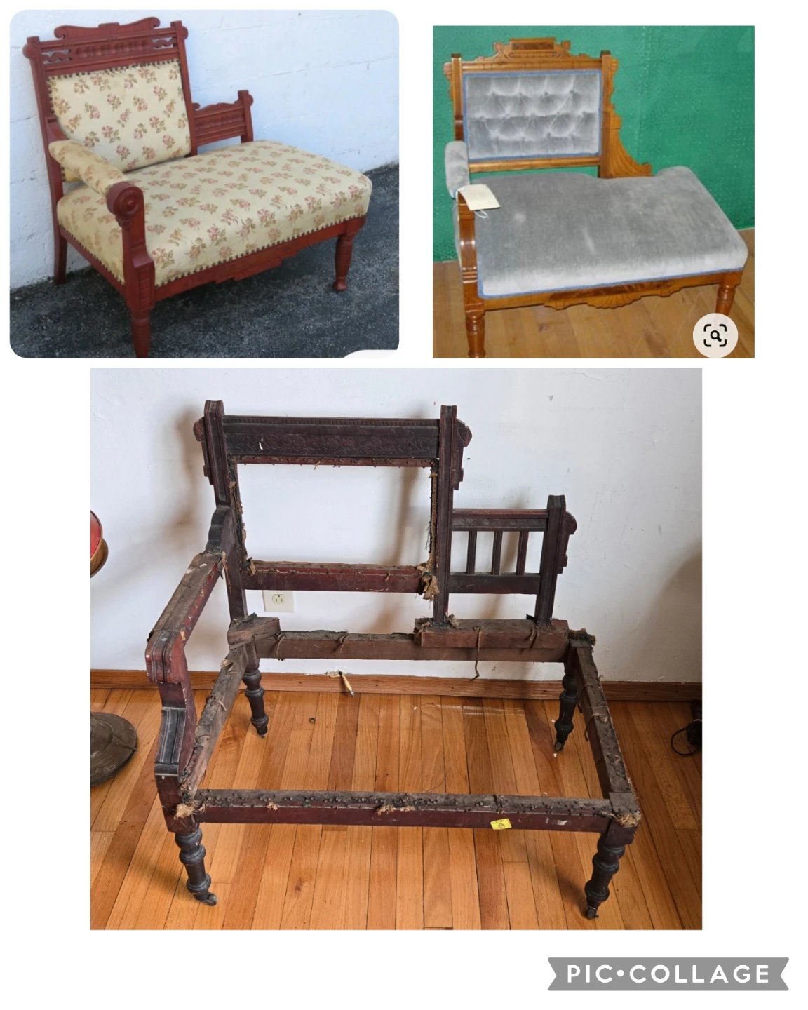 Antique Parlor Chair Frame - Restoration Project - photo 2