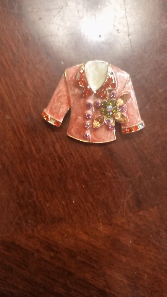 Vintage Brooch Pin - Jacket Design image indicator(2)