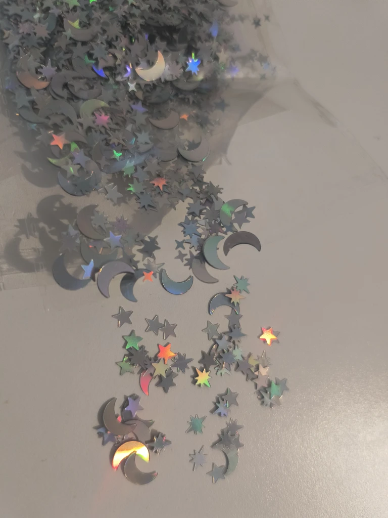 Silver Star & Moon Glitter #Clearout - photo 2