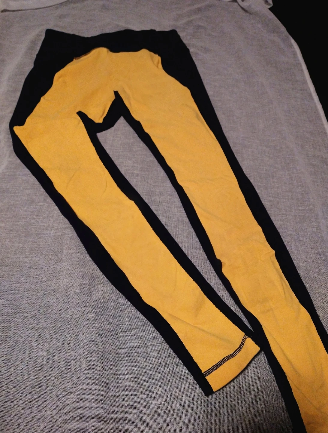Lululemon leggings size 8 yellow and Navy Blue Athleisure - photo 4