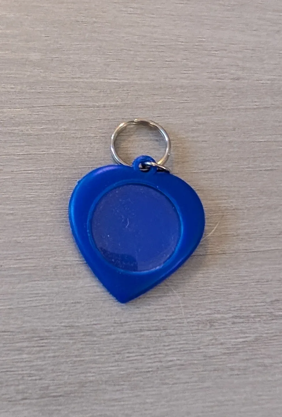 Blue Heart-Shaped Pet Collar Tag