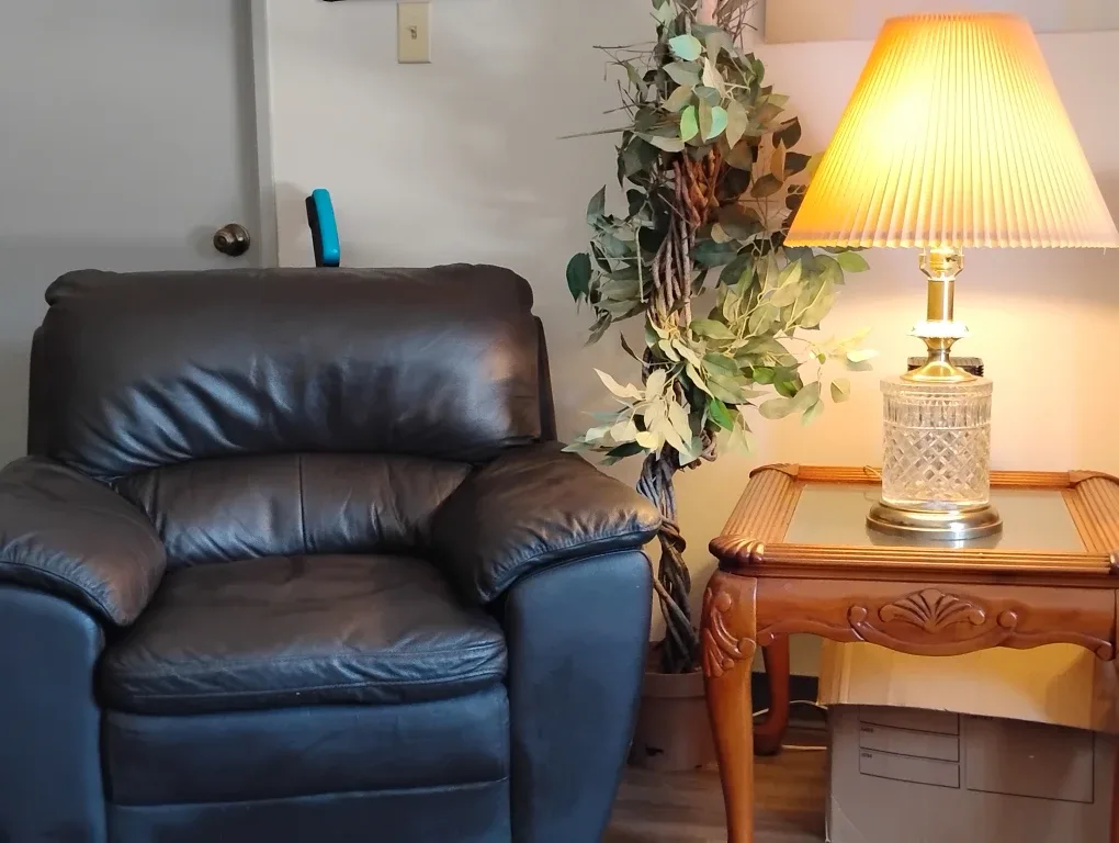 Black Leather Armchair