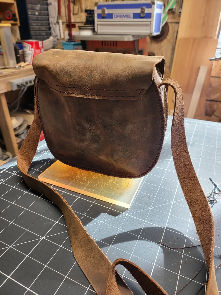 Hickman Leather Works Brown Leather Bag image indicator(3)