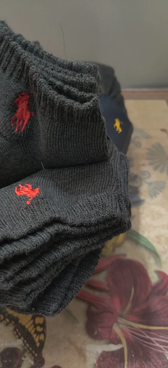 Polo Ralph Lauren Grey Socks, Size 6-12.5. 6 Pairs image indicator(3)