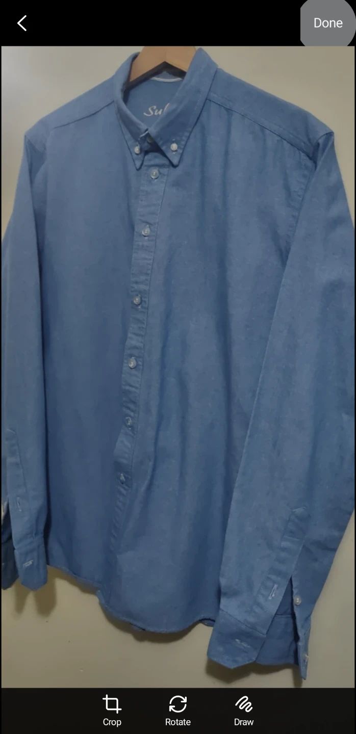 Sully's Oxford Cotten Blue Button-Down Shirt