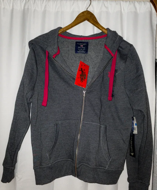 Women's U.S. Polo Assn. Gray Hoodie - XL - New with Tags!