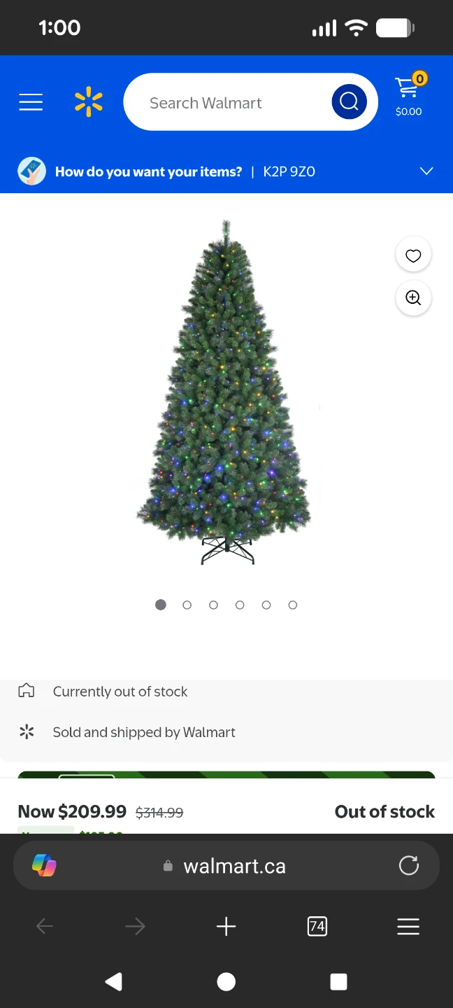 Pre-Lit Artificial Christmas Tree