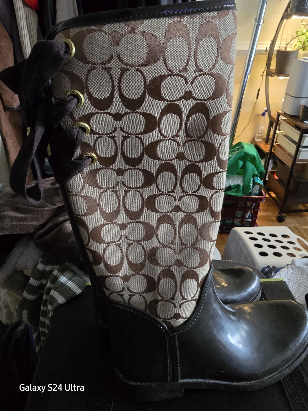Coach Rain Boots Size 8 - photo 3