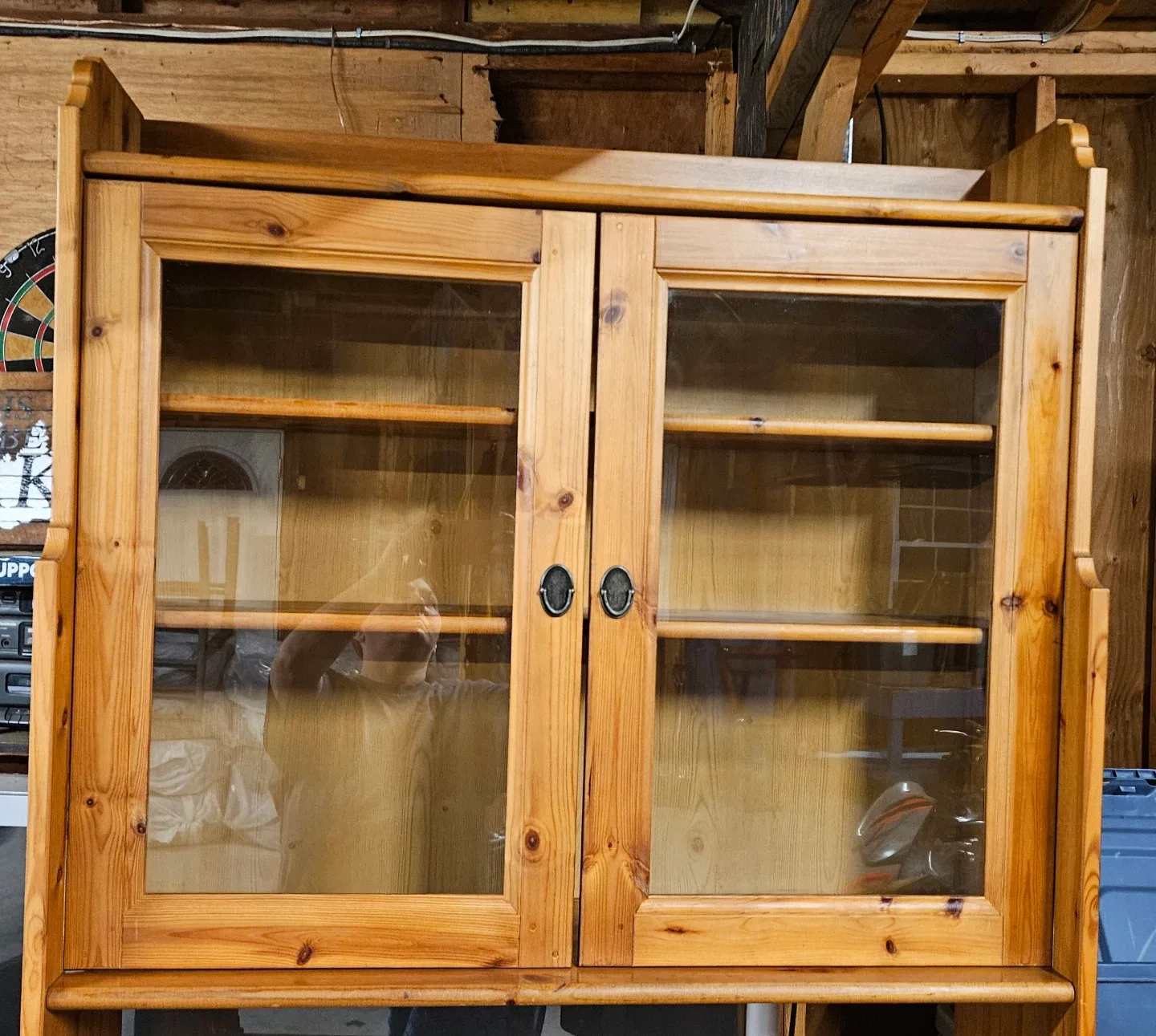 Wooden Display Cabinet with Glass Doors image indicator(4)