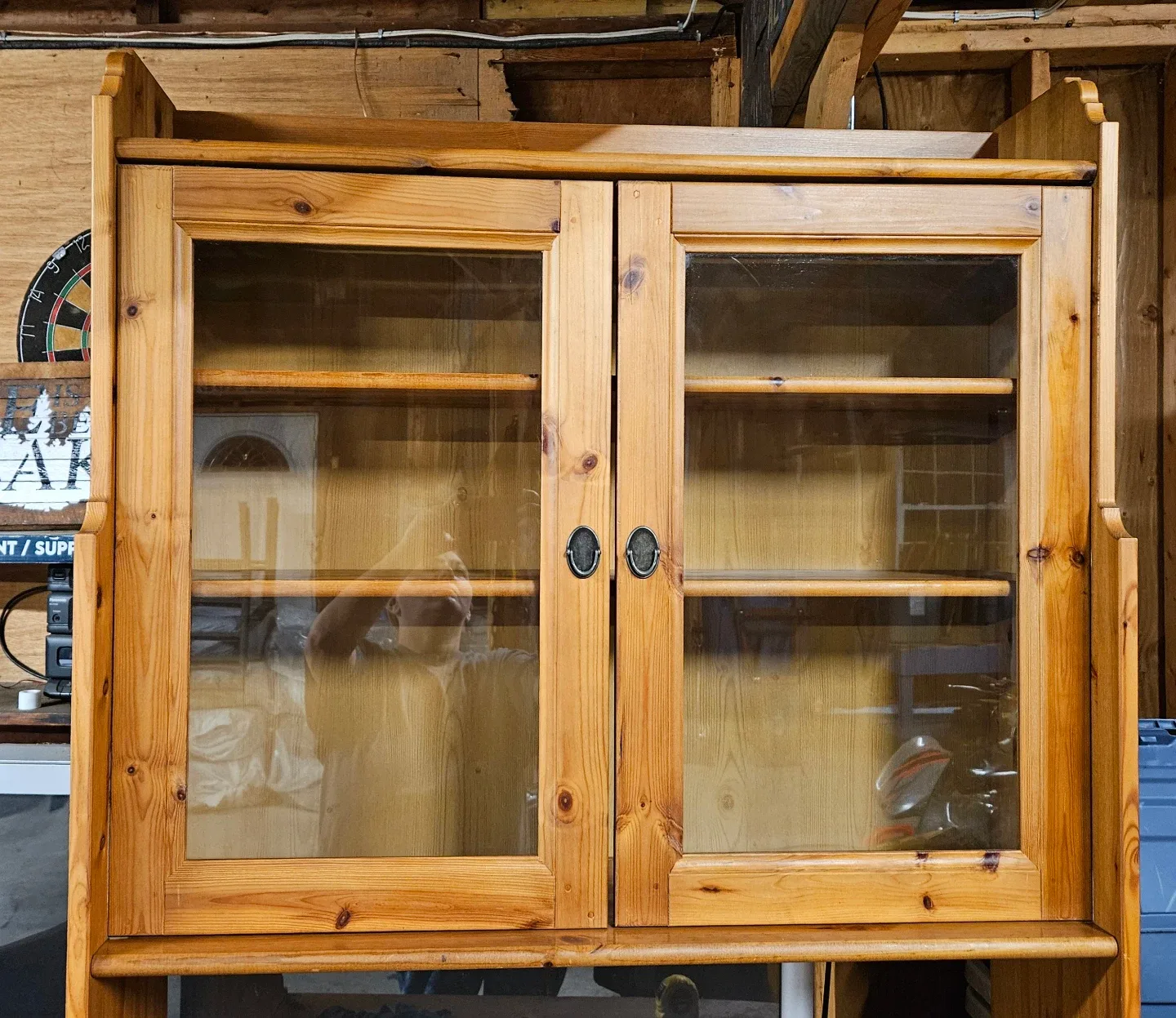 Wooden Display Cabinet with Glass Doors image indicator(5)