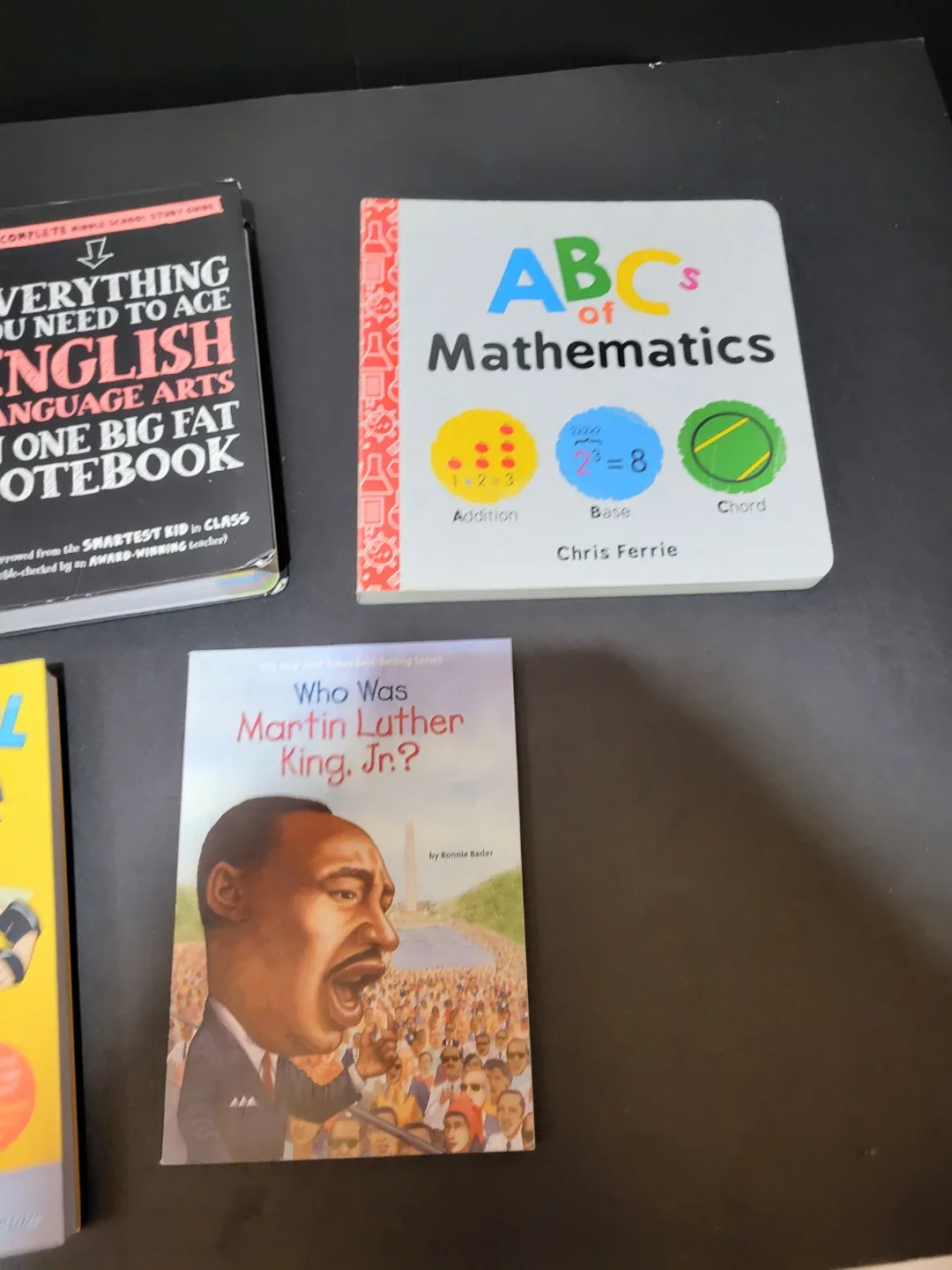 4 Children's Books: Harry Potter, Roller Girl, English, Math image indicator(3)