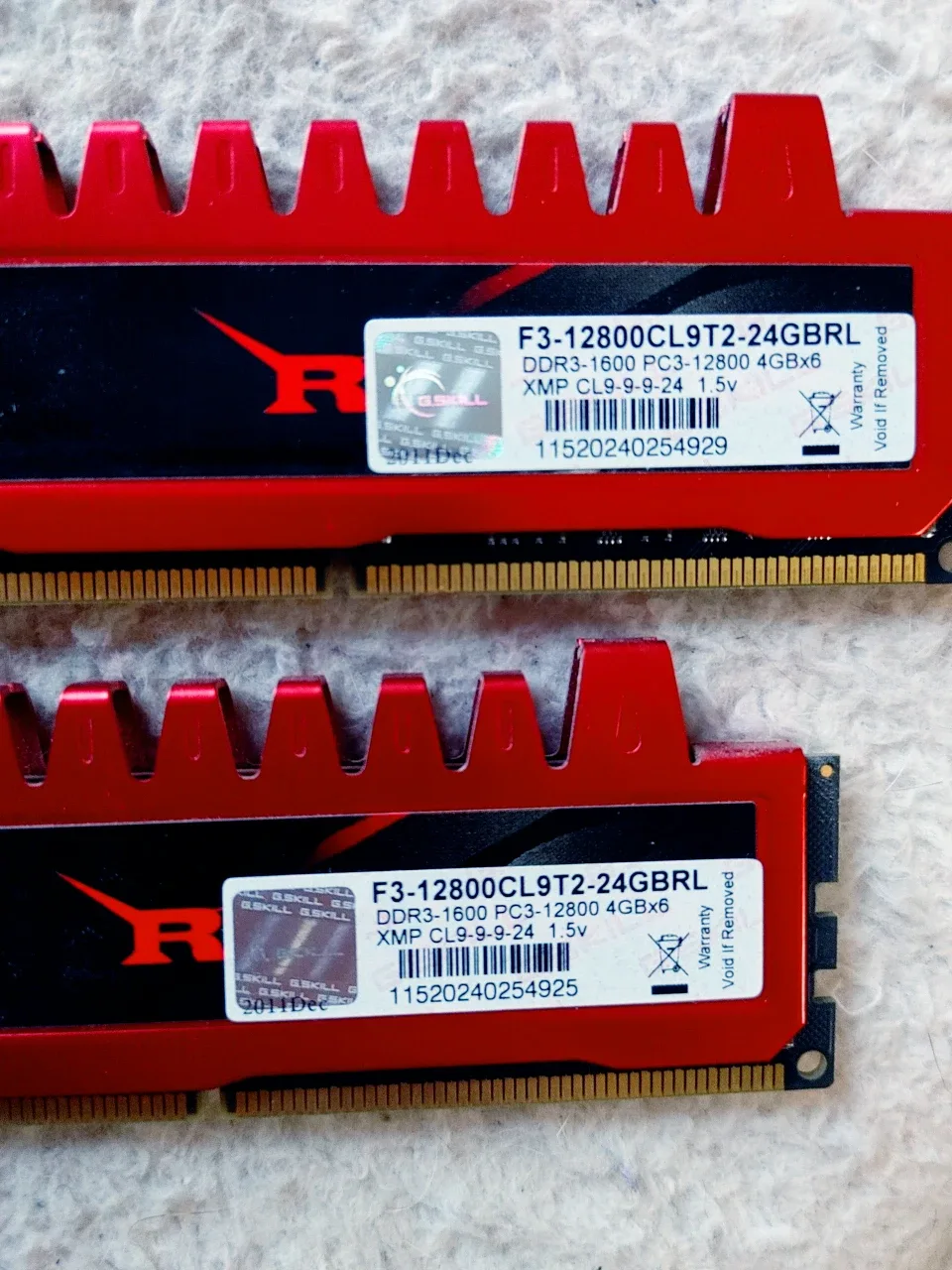 G.Skill Ripjaws DDR3 1600 24GB (4x6GB) RAM image indicator(2)