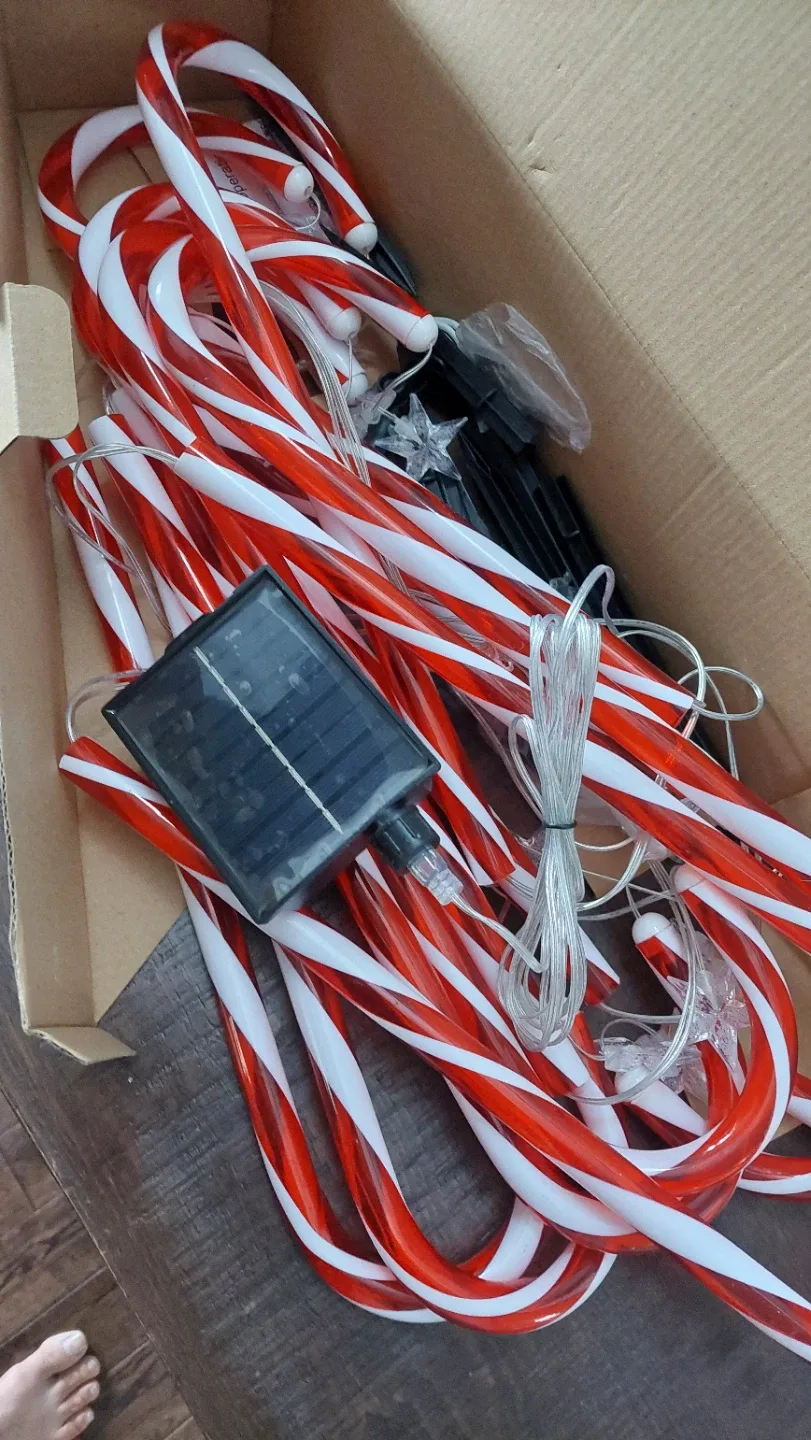 Candy Cane Christmas Lights - Outdoor Decoration image indicator(2)