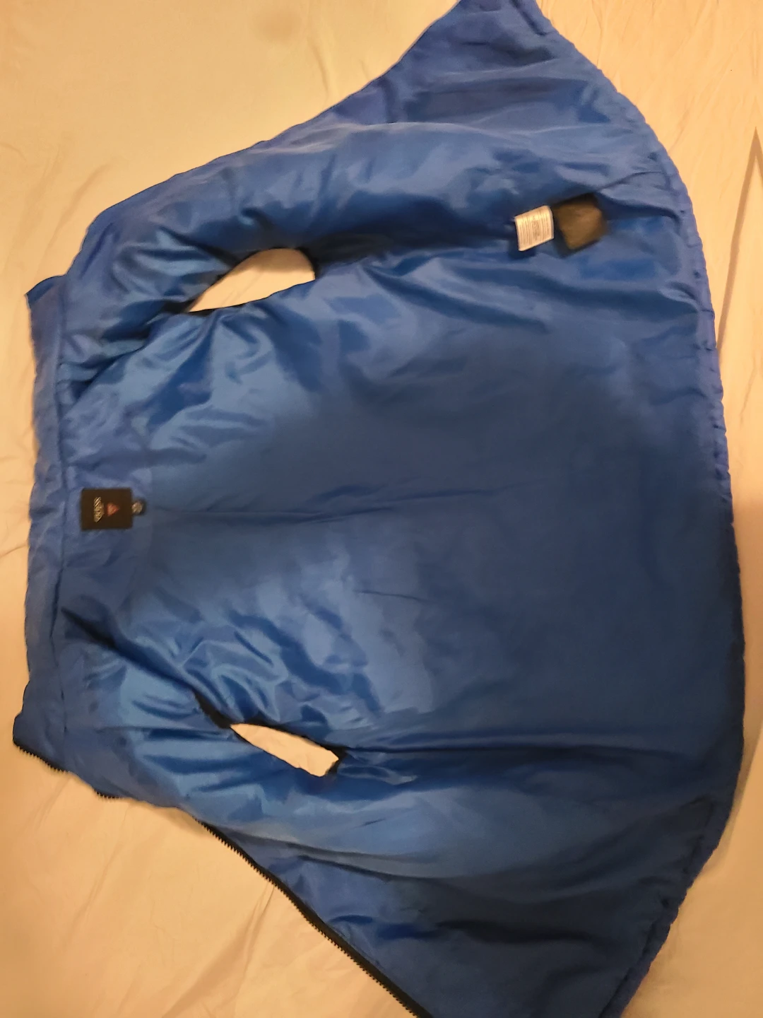 Guess Blue Puffer Vest - Size XL