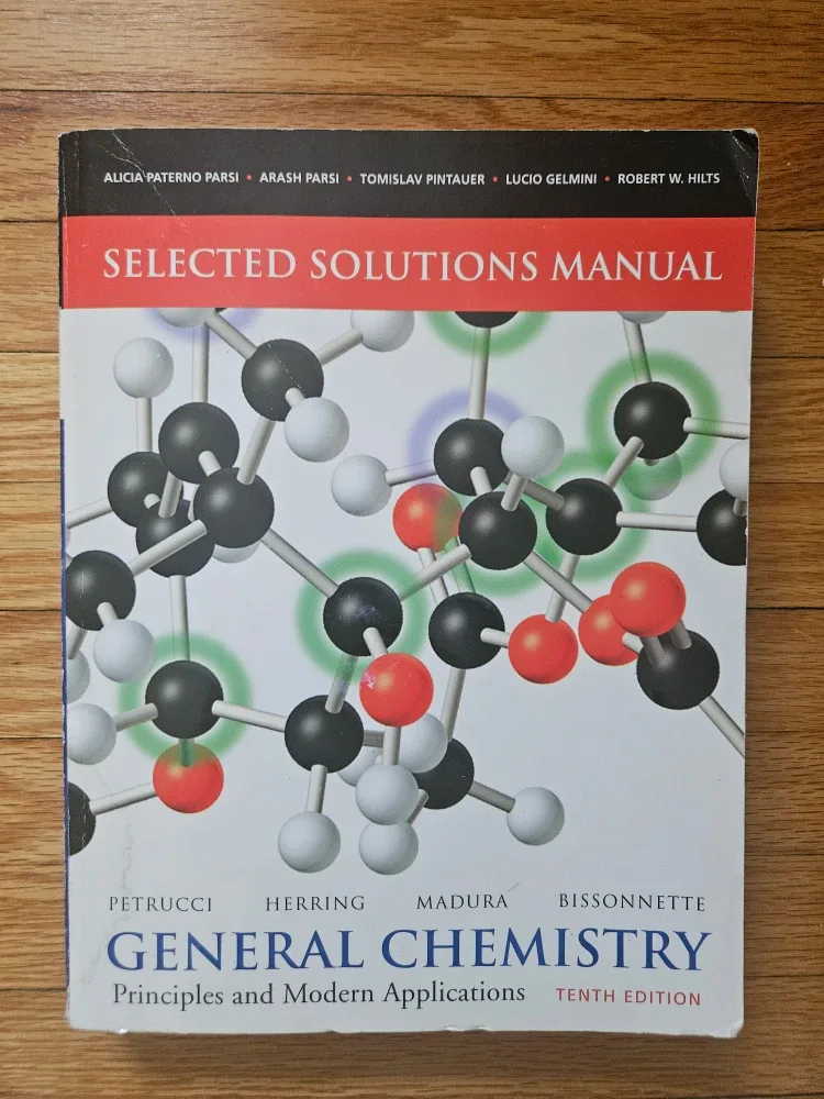 General Chemistry Solutions Manual - Petrucci