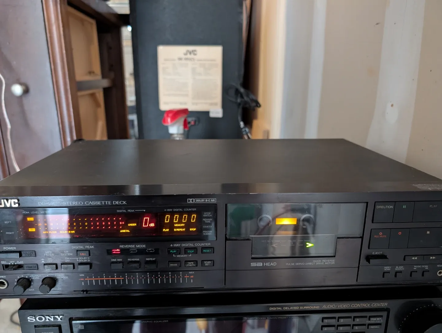 JVC DD-VR7 Stereo Cassette Deck AS IS