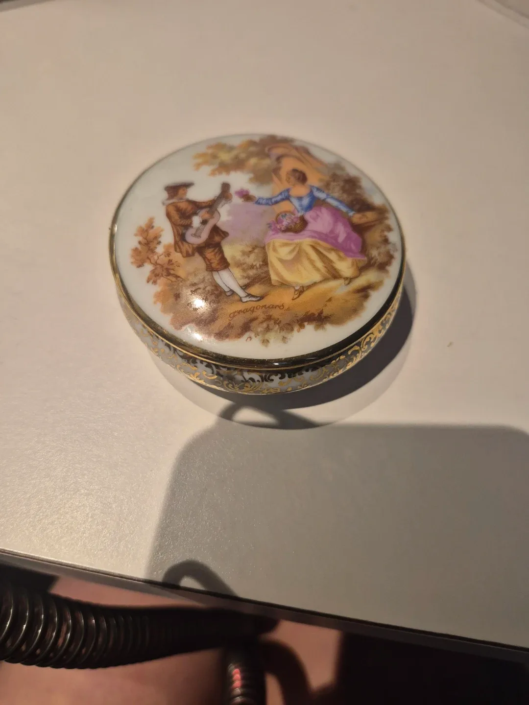 Vintage Limoges France Porcelain Trinket Box