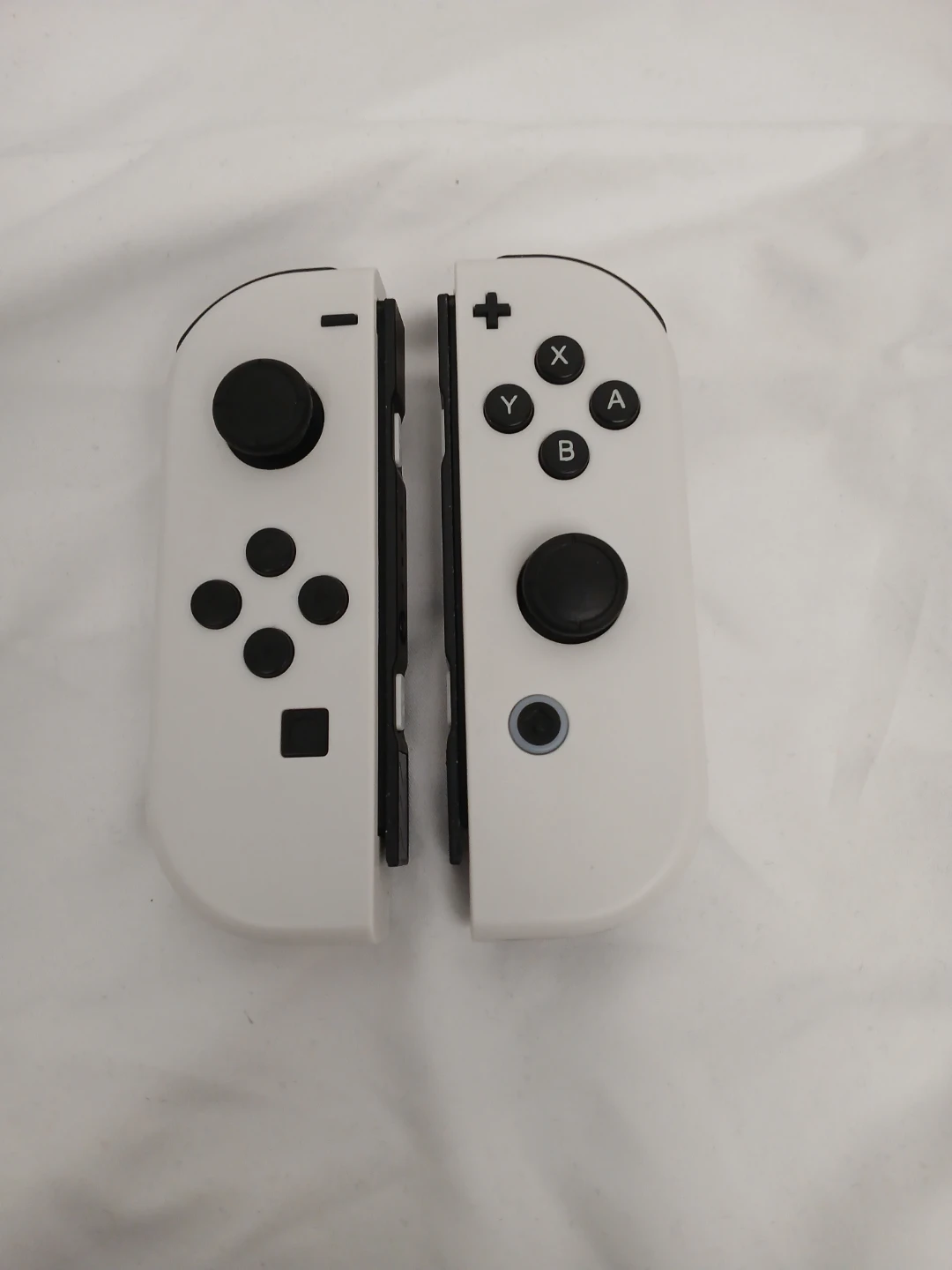 Nintendo Switch OLED White Joy-Cons Controllers with Wrist Bands