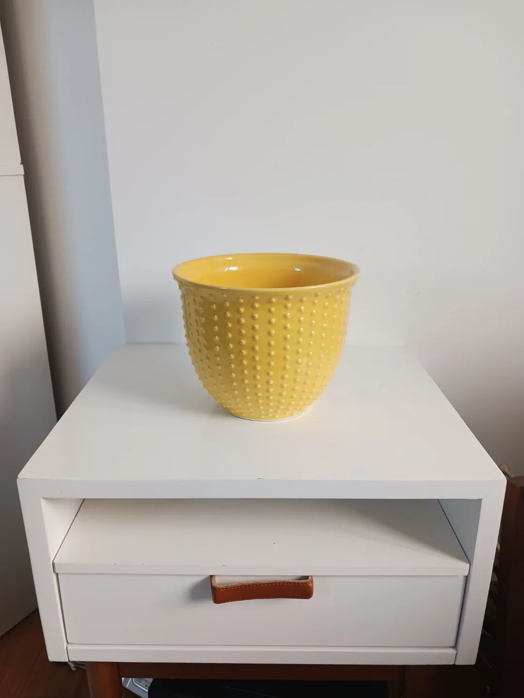 Sunny Yellow Textured Ceramic Planter / Pot