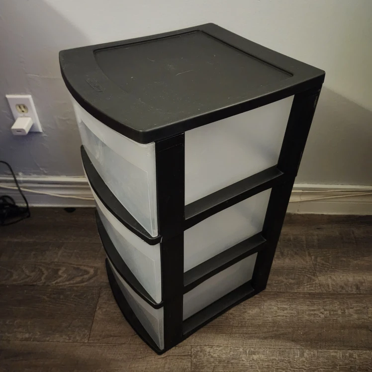 Sterilite 3-Drawer Wide Weave Tower - Black - photo 2