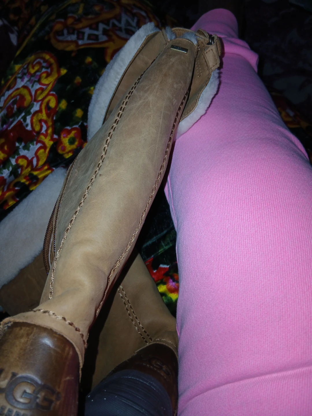 Ugg Brown Leather Knee High Boots - photo 4