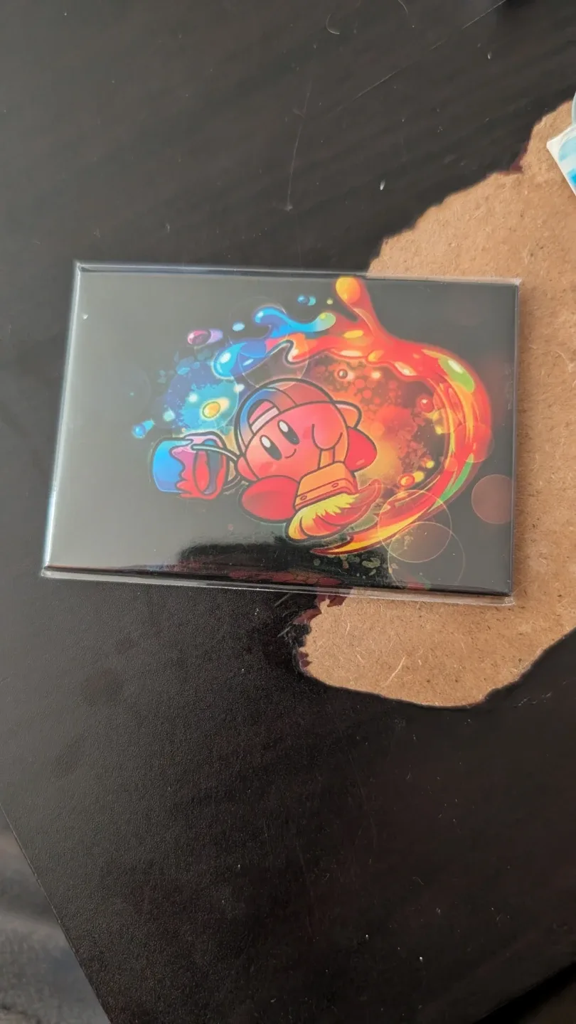 Kirby Anime Button Badge Set & Notebook image indicator(5)