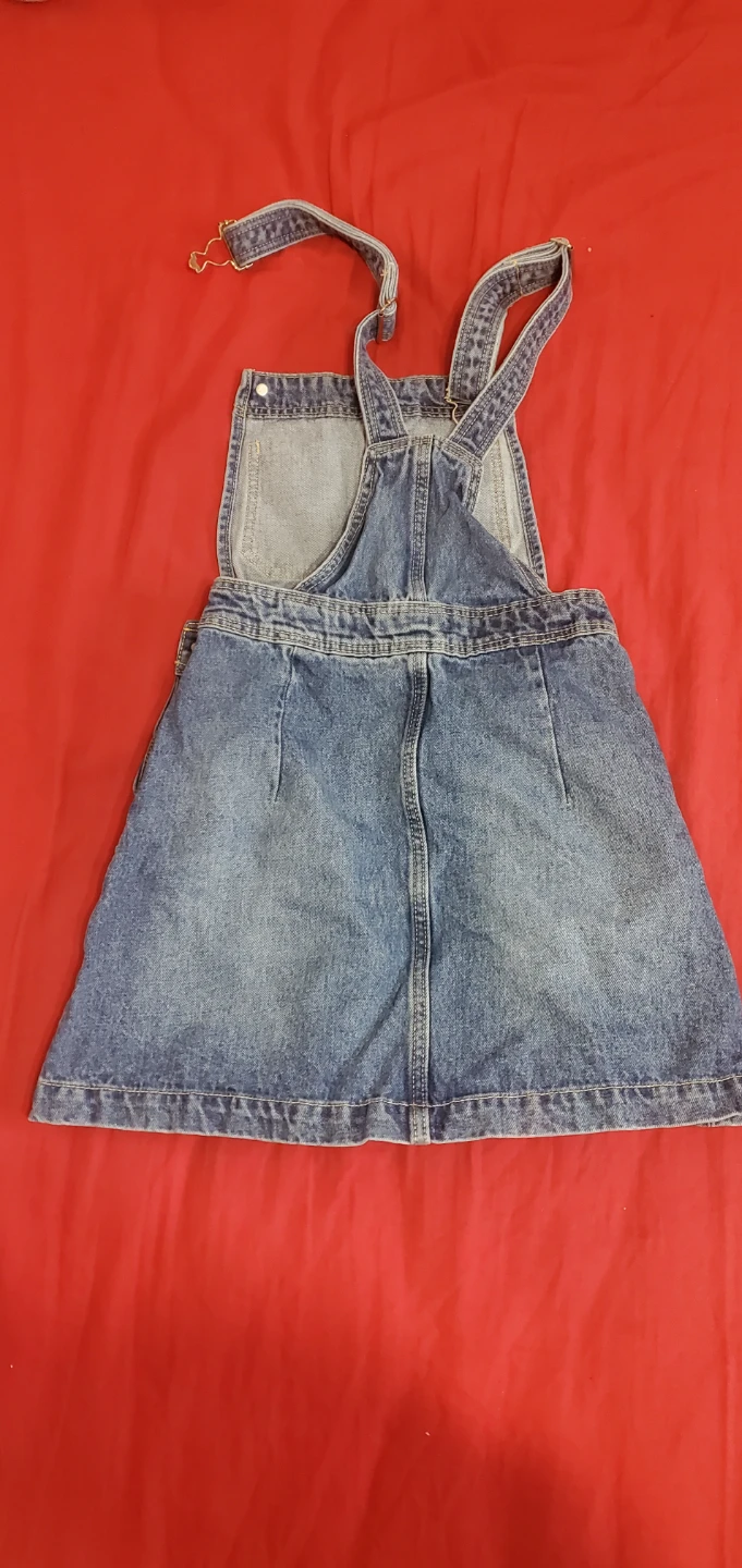 Denim Overall Dress - photo 2