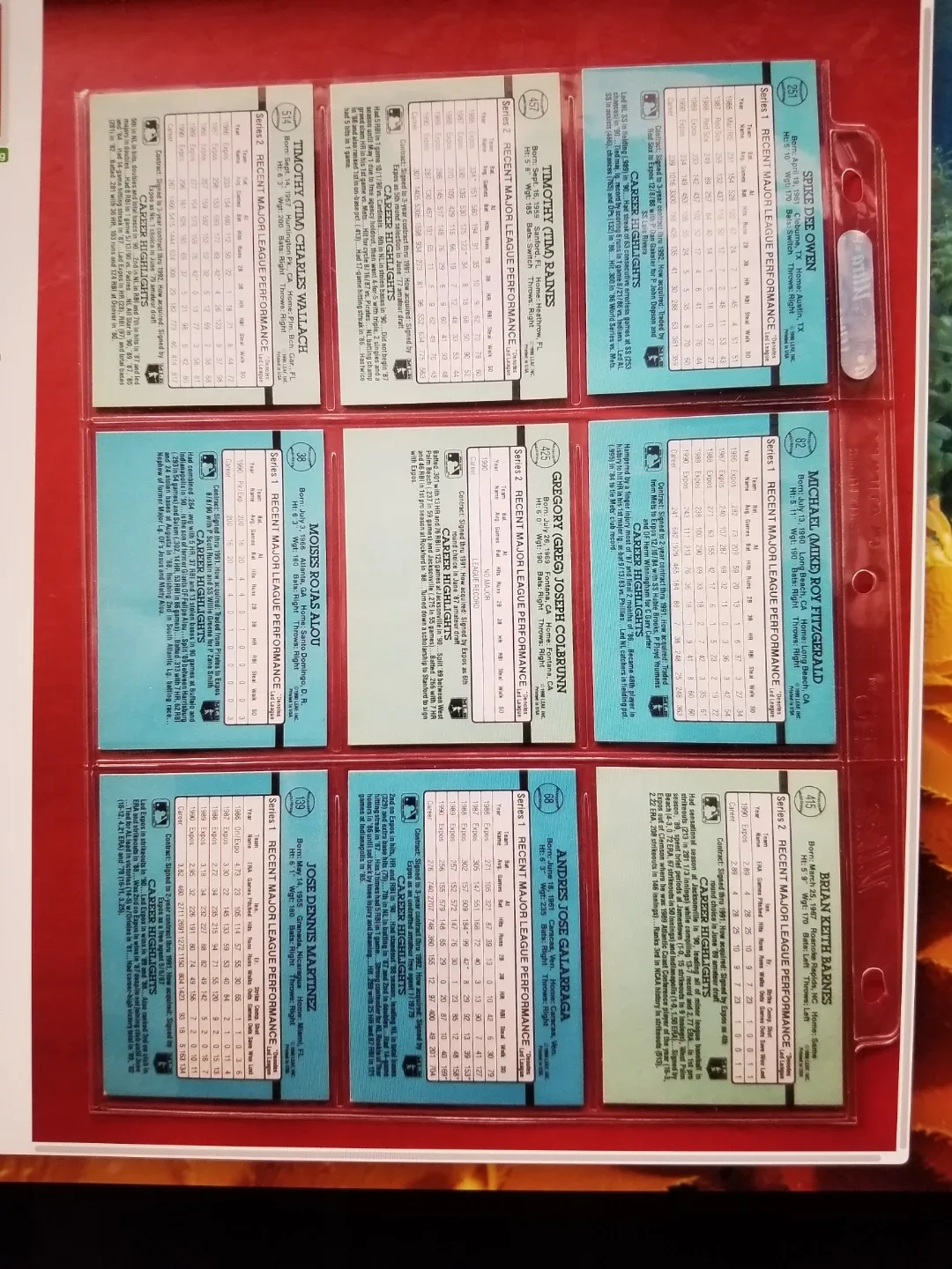 Montreal Expos Baseball Cards - 1991 Donruss image indicator(2)