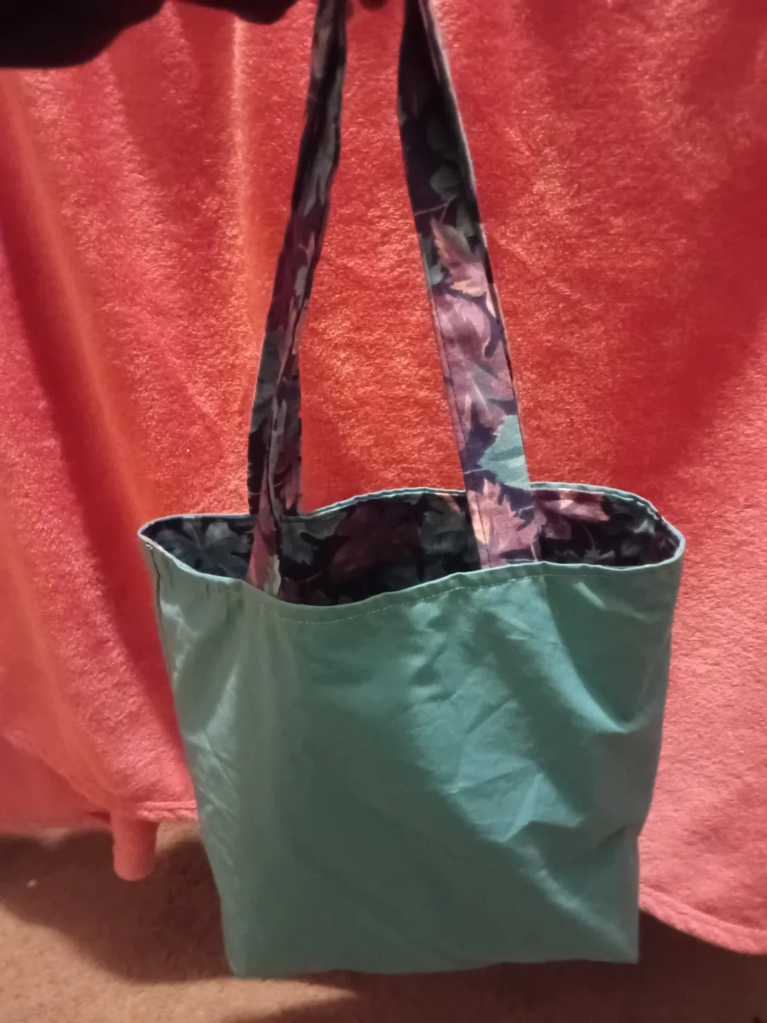 Handmade Leaf Print Tote Bag image indicator(4)