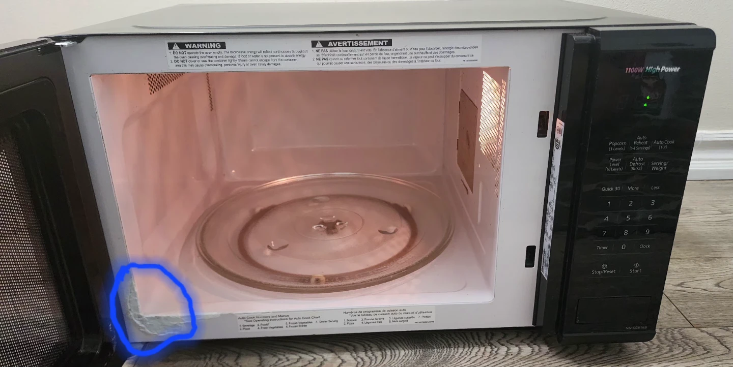 Panasonic Microwave - 1100W, Size # 20" - photo 5