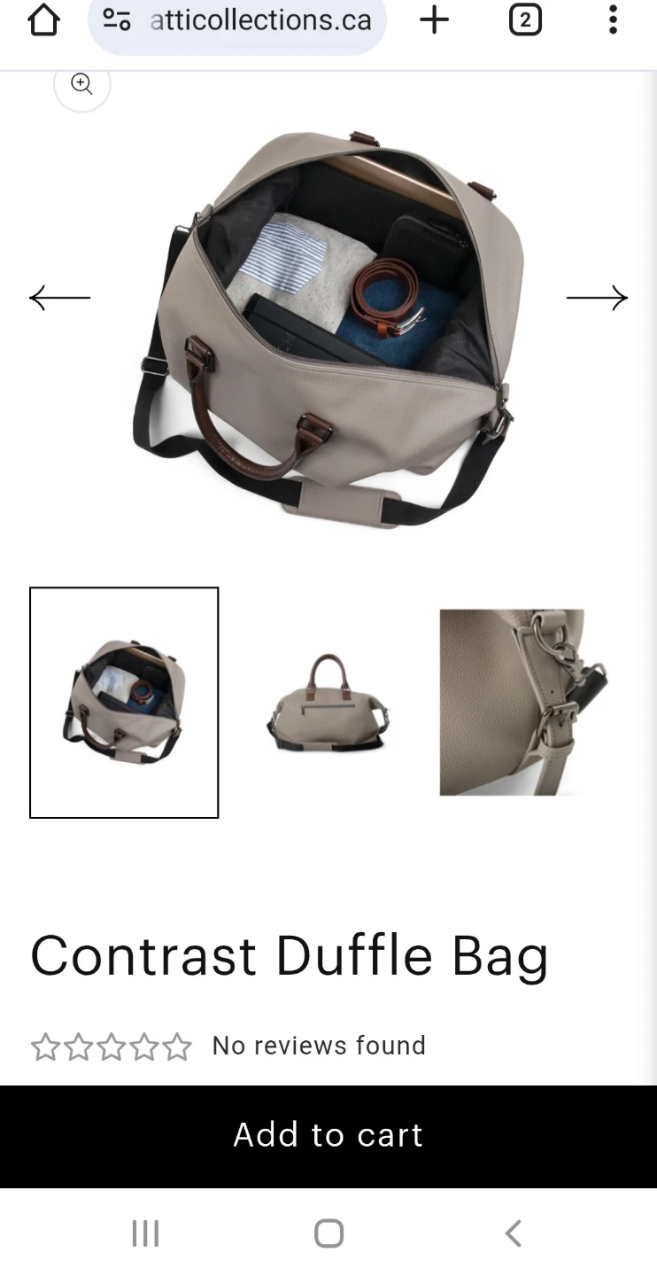 Brand New Bugatti Designer Contrast Duffle Bag - Grey - photo 4